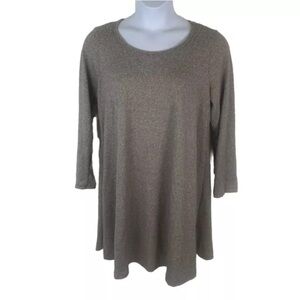 French‎ Atmosphere Womens Long Sleeve Tunic Sweater Size 2X Oatmeal Soft